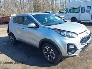 2020 Kia Sportage LX with VIN KNDPMCAC0L7731701, listed as a IAAI auction lot 41417062 with 63,266 mi miles. Bid and sale history available at carsss.com. Image 1.