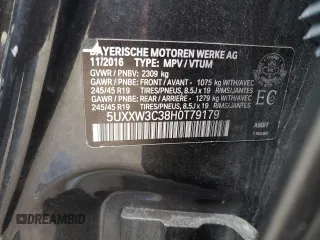 2017 BMW X4 xDrive28i z VIN 5UXXW3C38H0T79179, wystawiony jako Copart lot #78198454 z przebiegiem 126 992 mil mil oraz Szkody całkowita. Historia ofert i sprzedaży dostępna na DreamBid. Obrazek 13.