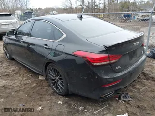 2019 Genesis G80 3.8L with VIN KMTFN4JE5KU320344, listed as a IAAI auction lot 41710605 with 51,232 mi miles. Bid and sale history available at carsss.com. Image 3.