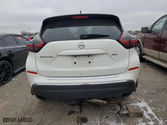 2022 Nissan Murano S with VIN 5N1AZ2AS8NC118871, listed as a Copart auction lot 87410044 with 0 mi miles and Non Repairable. Bid and sale history available at carsss.com. Image 6.