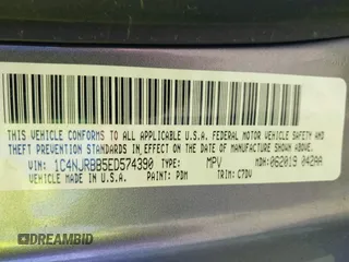 2014 Jeep Patriot Sport with VIN 1C4NJRBB5ED574390, listed as a IAAI auction lot 41949395 with 61,911 mi miles. Bid and sale history available at carsss.com. Image 9.
