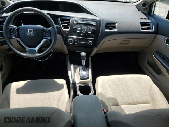 2013 Honda Civic EX with VIN 19XFB2F8XDE243776, listed as a Copart auction lot 53883755 with 50,080 mi miles and Salvage Title. Bid and sale history available at DreamBid. Image 8.