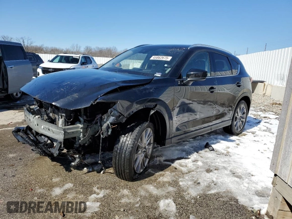 2020 Mazda CX-5 Grand Touring with VIN JM3KFBDM6L1806267, listed as a Copart auction lot 45862675 with 117,929 mi miles and Salvage Title. Bid and sale history available at carsss.com. Image 1.