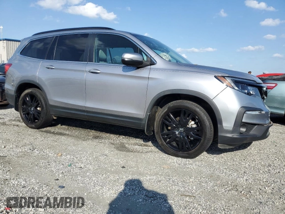 2021 Honda Pilot Special Edition with VIN 5FNYF5H22MB010962, listed as a Copart auction lot 56402185 with 44,810 mi miles and Salvage title. Bid and sale history available at DreamBid. Image 4.