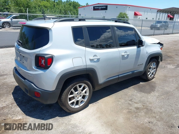 2020 Jeep Renegade Latitude with VIN ZACNJABB8LPL63973, listed as a IAAI auction lot 42552558 with 104,089 mi miles and . Bid and sale history available at DreamBid. Image 4.