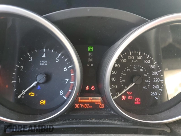 2013 Mazda 5 Touring with VIN JM1CW2CL6D0155560, listed as a Copart auction lot 44722385 with 307,482 mi miles and Salvage Title. Bid and sale history available at carsss.com. Image 9.