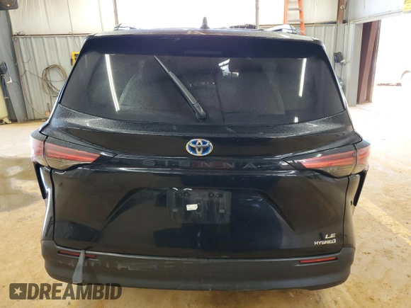 2022 Toyota Sienna LE с VIN 5TDKRKEC6NS135517, выставлен на аукционе Copart как лот 43521365 с пробегом Не указан миль и Списание • Salvage title. История ставок и продаж доступна на DreamBid. Изображение 6.