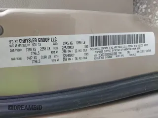 2013 Chrysler Town & Country Touring with VIN 2C4RC1BG6DR631586, listed as a IAAI auction lot 42113388 with 222,706 mi miles and . Bid and sale history available at DreamBid. Image 9.