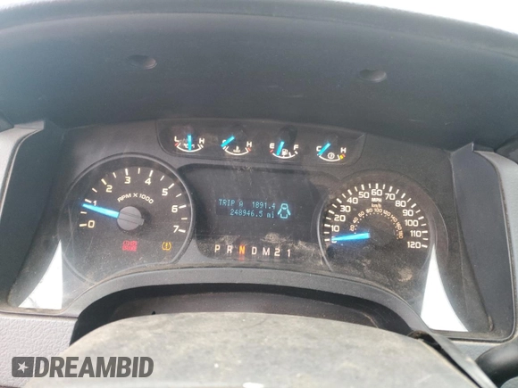 2013 Ford F-150 XL with VIN 1FTFW1CF5DKE70100, listed as a Copart auction lot 53825095 with 248,946 mi miles and Clean Title. Bid and sale history available at carsss.com. Image 9.