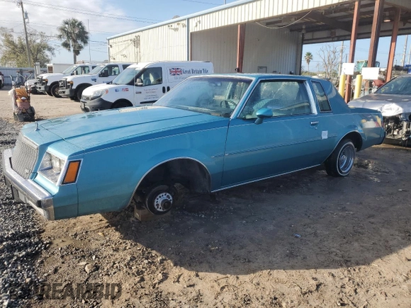 1981 Buick Regal with VIN 1G4AJ47A6BZ141222, listed as a Copart auction lot 78720344 with 64,001 mi miles and Non Repairable. Bid and sale history available at DreamBid. Image 1.