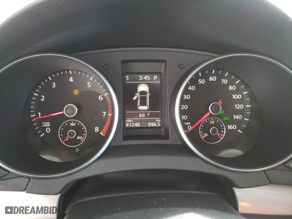 2010 Volkswagen Golf with VIN WVWBB7AJ6AW259870, listed as a Copart auction lot 45195705 with 81,240 mi miles and Salvage Title. Bid and sale history available at carsss.com. Image 9.