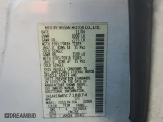 2005 Nissan Pathfinder LE with VIN 5N1AR18W85C718874, listed as a Copart auction lot 41813245 with 0 mi miles and Salvage Title. Bid and sale history available at carsss.com. Image 13.