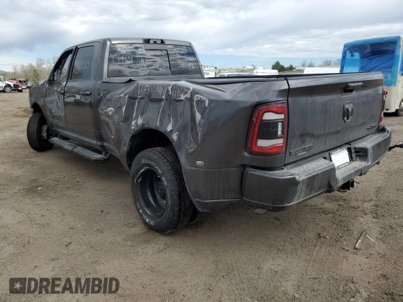 2024 Ram 3500 Laramie with VIN 3C63RRJL3RG150085, listed as a Copart auction lot 51993684 with 2,574 mi miles and Non Repairable. Bid and sale history available at carsss.com. Image 2.