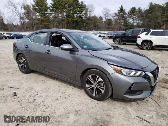 2021 Nissan Sentra SV with VIN 3N1AB8CVXMY255368, listed as a Copart auction lot 49578035 with 72,232 mi miles and Salvage Title. Bid and sale history available at DreamBid. Image 4.
