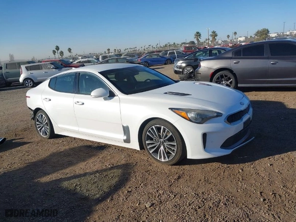 2019 Kia Stinger with VIN KNAE15LAXK6065844, listed as a IAAI auction lot 41349805 with 119,562 mi miles. Bid and sale history available at carsss.com. Image 1.