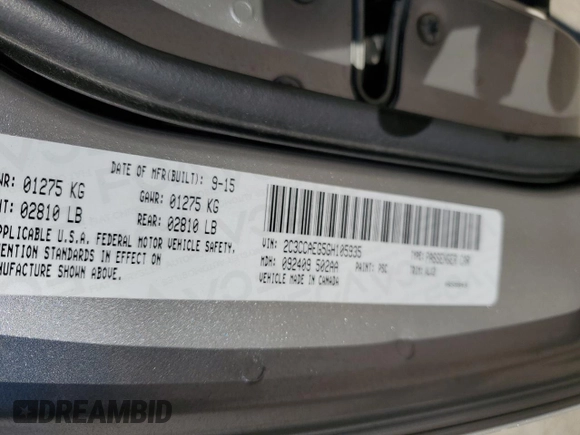 2016 Chrysler 300 with VIN 2C3CCAEG5GH105935, listed as a Copart auction lot 45268505 with 141,721 mi miles and Salvage Title. Bid and sale history available at carsss.com. Image 14.