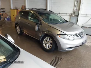 2012 Nissan Murano S with VIN JN8AZ1MW5CW229083, listed as a IAAI auction lot 42369255 with 184,500 mi miles and . Bid and sale history available at DreamBid. Image 1.