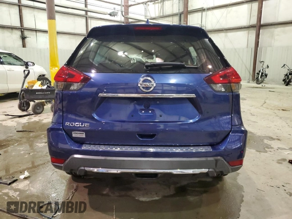 2017 Nissan Rogue SV with VIN KNMAT2MT5HP573152, listed as a Copart auction lot 41816555 with 95,331 mi miles and Non Repairable. Bid and sale history available at carsss.com. Image 6.