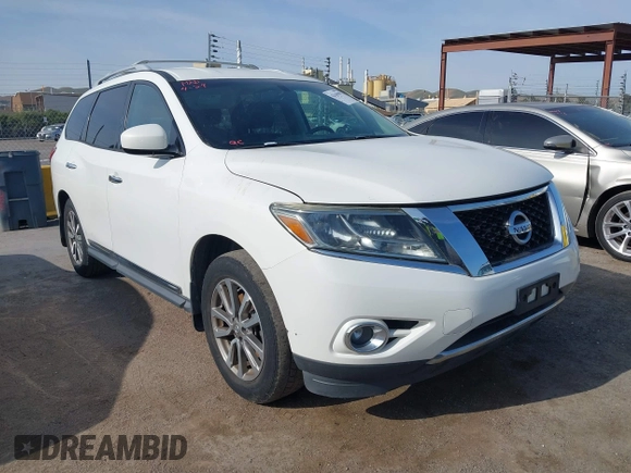 2014 Nissan Pathfinder SV with VIN 5N1AR2MM7EC706483, listed as a IAAI auction lot 42164389 with 192,754 mi miles. Bid and sale history available at carsss.com. Image 1.