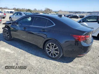 2015 Acura TLX V6 Tech with VIN 19UUB2F54FA013820, listed as a Copart auction lot 46991475 with 103,319 mi miles and Salvage Title. Bid and sale history available at carsss.com. Image 2.