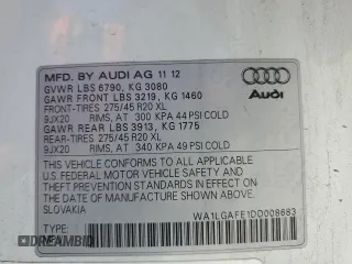 2013 Audi Q7 Premium Plus z VIN WA1LGAFE1DD008683, wystawiony jako Copart lot #60854845 z przebiegiem 132 433 mil mil oraz Szkoda całkowita • Salvage title. Historia ofert i sprzedaży dostępna na DreamBid. Obrazek 12.