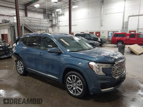 2024 GMC Terrain Denali with VIN 3GKALXEGXRL353554, listed as a IAAI auction lot 41615204 with 4,701 mi miles and . Bid and sale history available at DreamBid. Image 1.