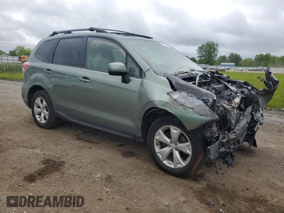 2014 Subaru Forester Premium with VIN JF2SJAEC9EH469712, listed as a Copart auction lot 58833365 with Not provided miles and Salvage title. Bid and sale history available at DreamBid. Image 4.