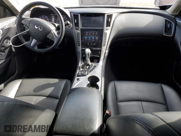 2016 Infiniti Q50 2.0t Premium with VIN JN1CV7AR2GM253752, listed as a Copart auction lot 43245065 with 80,320 mi miles and Salvage Title. Bid and sale history available at carsss.com. Image 8.