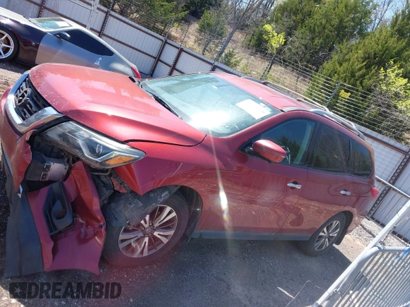 2017 Nissan Pathfinder SV z VIN 5N1DR2MN9HC682035, wystawiony jako IAAI lot #41956320 z przebiegiem 148 358 mil mil oraz . Historia ofert i sprzedaży dostępna na DreamBid. Obrazek 14.