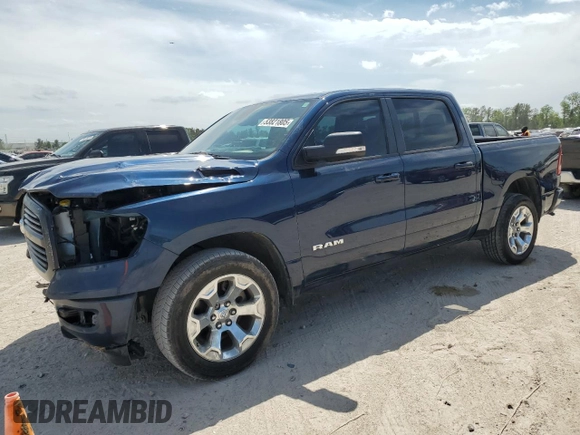 2022 Ram 1500 Big Horn with VIN 1C6SRFFT7NN457781, listed as a Copart auction lot 53821805 with 67,886 mi miles and Salvage Title. Bid and sale history available at carsss.com. Image 1.