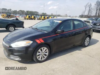 2016 Dodge Dart Aero with VIN 1C3CDFDH8GD530342, listed as a Copart auction lot 43190255 with 127,043 mi miles and Salvage Title. Bid and sale history available at carsss.com. Image 1.