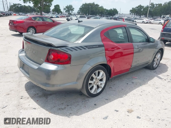 2013 Dodge Avenger R/T with VIN 1C3CDZBG4DN590183, listed as a IAAI auction lot 42178040 with 150,265 mi miles. Bid and sale history available at carsss.com. Image 4.