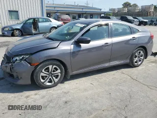 2017 Honda Civic LX z VIN 19XFC2F50HE001250, wystawiony jako Copart lot #53477515 z przebiegiem 83 700 mil mil oraz Szkoda całkowita • Salvage title. Historia ofert i sprzedaży dostępna na DreamBid. Obrazek 1.
