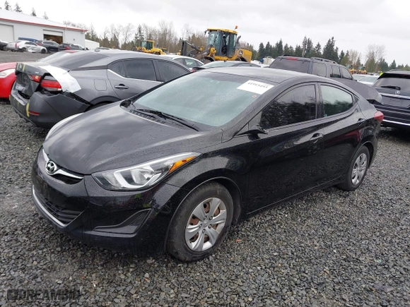 2016 Hyundai Elantra SE with VIN KMHDH4AE6GU628350, listed as a IAAI auction lot 41915493 with 1 mi miles. Bid and sale history available at carsss.com. Image 14.
