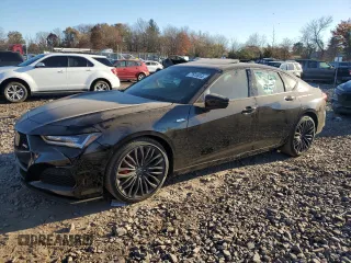 2023 Acura TLX Type S with VIN 19UUB7F06PA002434, listed as a Copart auction lot 77613914 with 0 mi miles and Salvage Title. Bid and sale history available at carsss.com. Image 1.