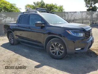 2021 Honda Ridgeline Sport with VIN 5FPYK3F18MB006111, listed as a Copart auction lot 57152215 with 80,954 mi miles and Salvage title. Bid and sale history available at DreamBid. Image 4.