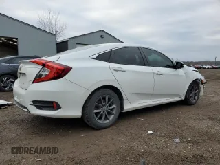 2021 Honda Civic Sedan EX with VIN 2HGFC2F7XMH011267, listed as a Copart auction lot 84063544 with 90,057 mi miles and Salvage Title. Bid and sale history available at carsss.com. Image 3.