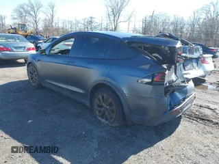 2022 Tesla Model X with VIN 7SAXCDE52NF345835, listed as a IAAI auction lot 41823522 with 24,401 mi miles and . Bid and sale history available at DreamBid. Image 3.