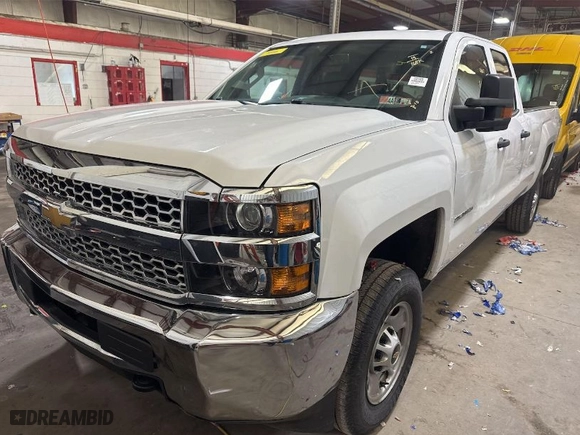 2019 Chevrolet Silverado 2500HD Work Truck with VIN 2GC2CREG2K1181281, listed as a IAAI auction lot 41970919 with 168,067 mi miles. Bid and sale history available at carsss.com. Image 1.