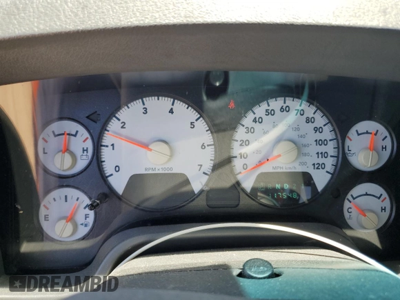 2008 Dodge 1500 SLT z VIN 1D7HA18218J125404, wystawiony jako Copart lot #58545215 z przebiegiem 117 548 mil mil oraz Szkoda całkowita • Salvage title. Historia ofert i sprzedaży dostępna na DreamBid. Obrazek 9.