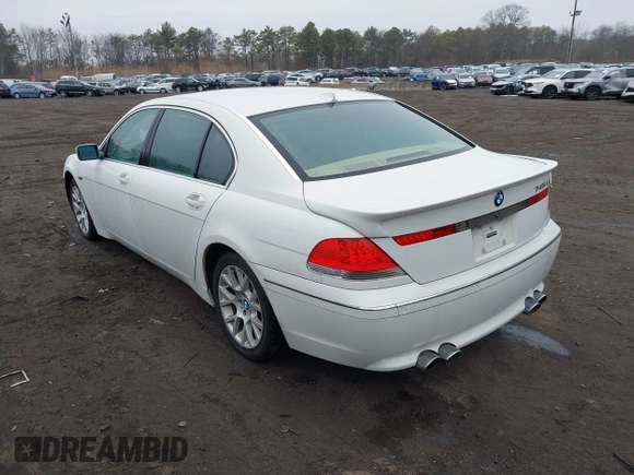 2002 BMW 7 Series 745Li with VIN WBAGN634X2DR04335, listed as a IAAI auction lot 41685692 with 144,239 mi miles and . Bid and sale history available at carsss.com. Image 3.