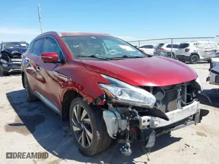 2015 Nissan Murano SL with VIN 5N1AZ2MG6FN229352, listed as a IAAI auction lot 41861129 with 136,242 mi miles. Bid and sale history available at carsss.com. Image 1.