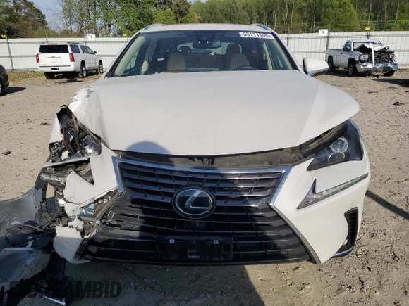 2021 Lexus NX with VIN JTJDARDZ5M5025994, listed as a Copart auction lot 53111605 with 57,805 mi miles and Salvage Title. Bid and sale history available at carsss.com. Image 5.