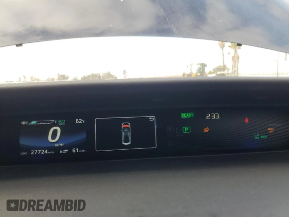 2019 Toyota Mirai with VIN JTDBVRBD7KA007376, listed as a Copart auction lot 86543454 with 27,724 mi miles and Salvage title. Bid and sale history available at DreamBid. Image 9.