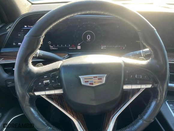 2021 Cadillac Escalade Luxury with VIN 1GYS3AKL4MR417758, listed as a Copart auction lot 49588945 with 129,856 mi miles and Clean Title. Bid and sale history available at carsss.com. Image 7.