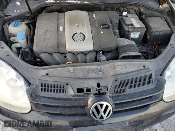 2009 Volkswagen Rabbit S with VIN WVWAB71K29W021336, listed as a Copart auction lot 41839595 with Not provided miles and Salvage title. Bid and sale history available at DreamBid. Image 11.