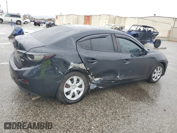 2015 Mazda 3 i SV with VIN JM1BM1T70F1246030, listed as a Copart auction lot 47873185 with 125,351 mi miles and Salvage Title. Bid and sale history available at carsss.com. Image 3.