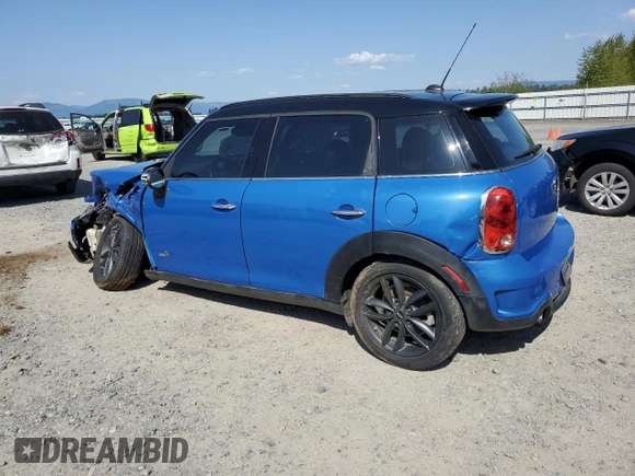 2012 MINI Countryman S with VIN WMWZC5C59CWL60367, listed as a Copart auction lot 53558325 with Not provided miles and Salvage title. Bid and sale history available at DreamBid. Image 2.