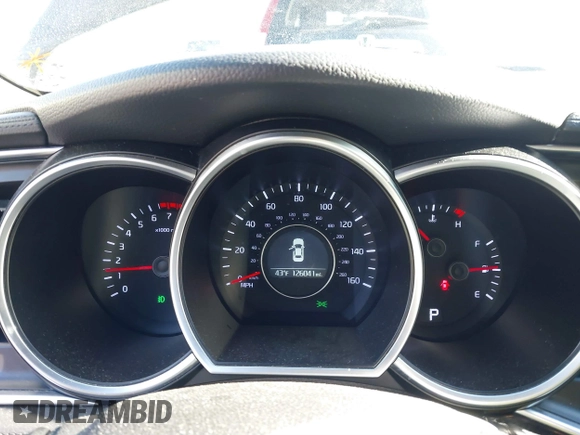 2015 Kia Optima EX with VIN 5XXGN4A74FG408253, listed as a IAAI auction lot 41336799 with 126,041 mi miles. Bid and sale history available at carsss.com. Image 7.