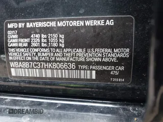 2017 BMW 3 Series 340i xDrive with VIN WBA8B7C37HK806636, listed as a IAAI auction lot 41995561 with 80,524 mi miles. Bid and sale history available at carsss.com. Image 9.